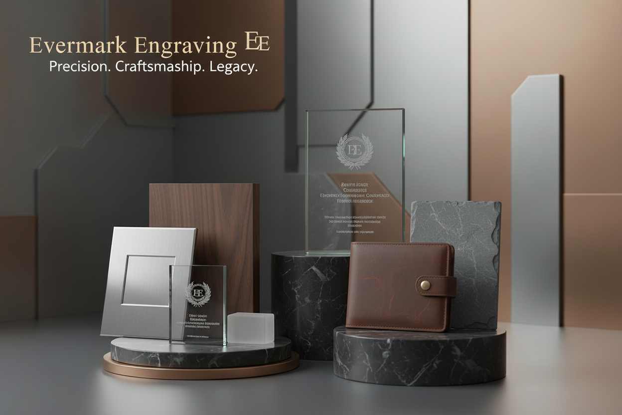Evermark Engraving materials showcase